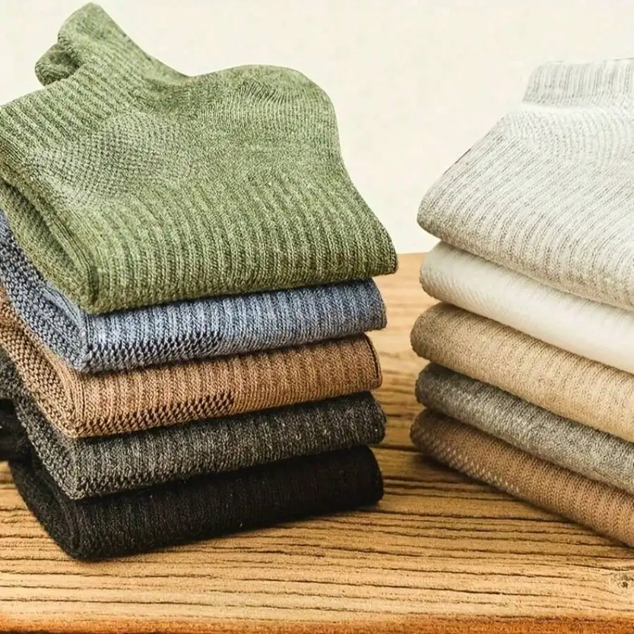 5 Pairs Mens Low-Cut Solid Color Socks Soft Breathable Casual Socks For Daily Wear Gym Sports
5 Pairs Mens Low-Cut Solid Color Socks Soft Breathable Casual Socks For Daily Wear Gym Sports