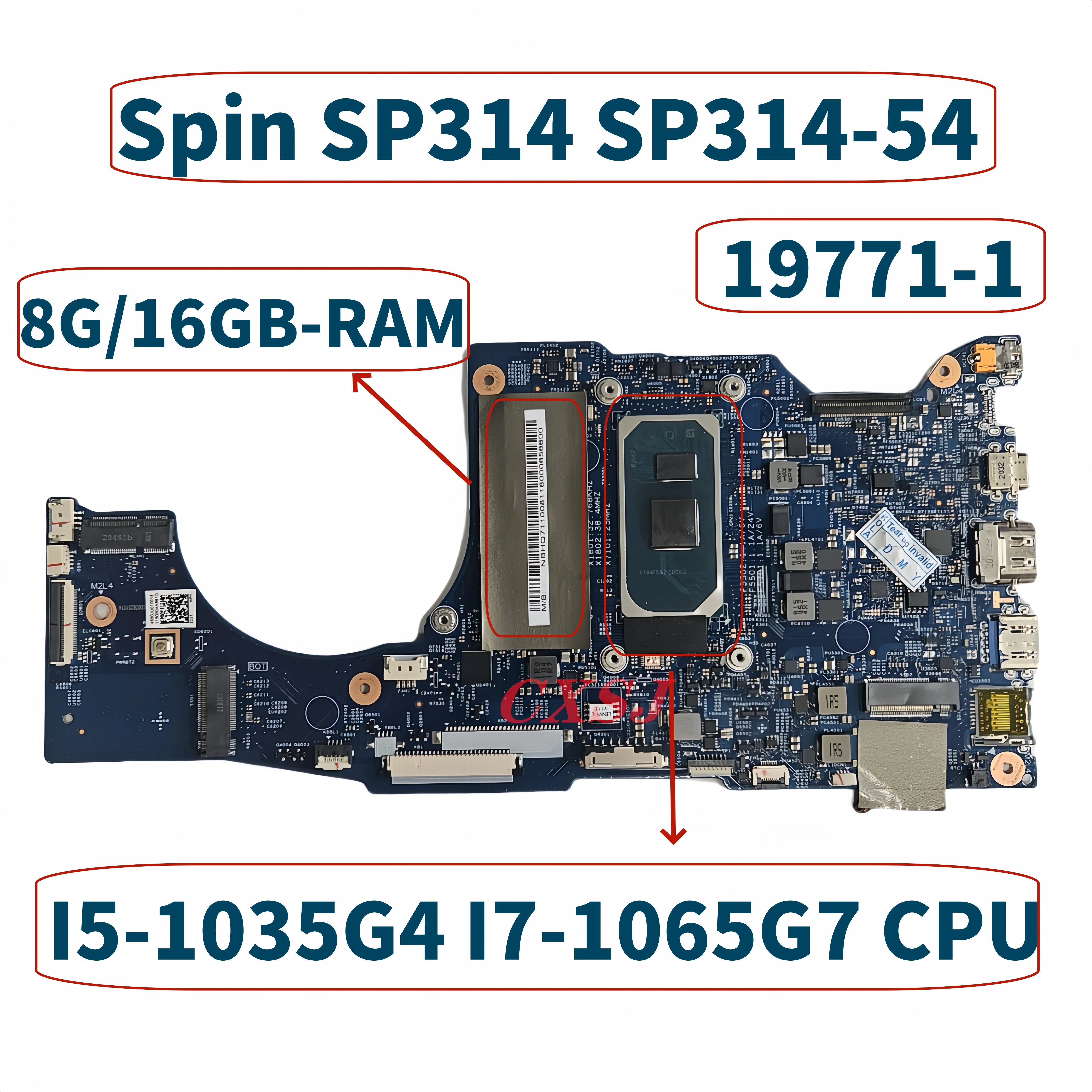 19771-1 448.0JU11.011 для Acer Spin SP314 SP314-54 материнская плата для ноутбука I7-1065G 7 CPU 8G/16GB-RAM материнская плата
19771-1 448.0JU11.011 для Acer Spin SP314 SP314-54 материнская плата для ноутбука I7-1065G 7 CPU 8G/16GB-RAM материнская плата