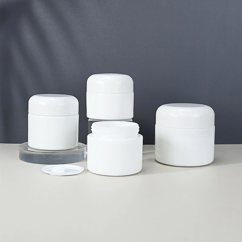 Container White Jar Glass Cosmetic Cream Jars With Ceramic White Porcelain Jar for Cosmetic Cream Empty White Glass Face Cream
Container White Jar Glass Cosmetic Cream Jars With Ceramic White Porcelain Jar for Cosmetic Cream Empty White Glass Face Cream