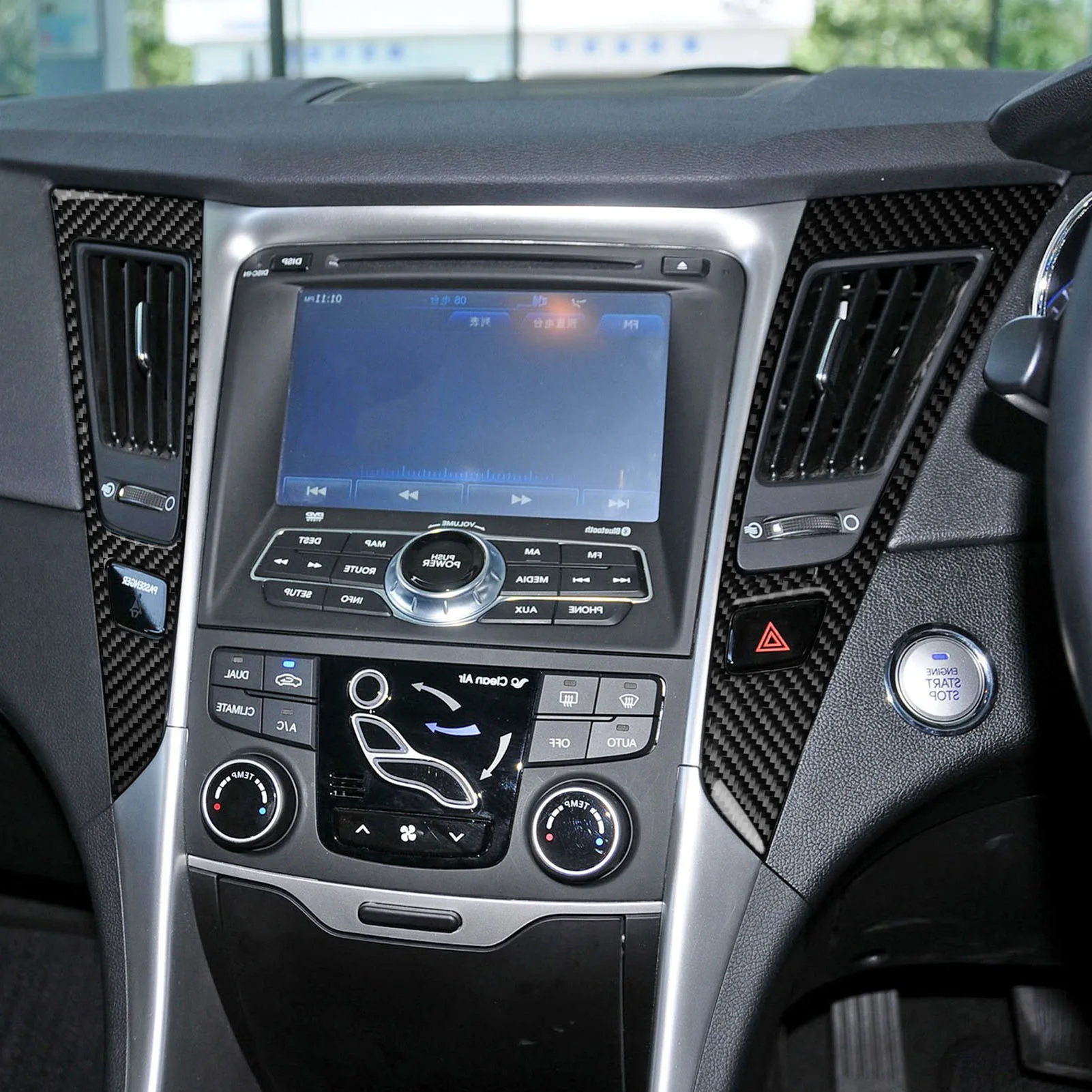 For Hyundai Sonata 11-14 Carbon Fiber Center Console multimedia radio station Panel Trim Strips Car Interior Accessories Sticker
For Hyundai Sonata 11-14 Carbon Fiber Center Console multimedia radio station Panel Trim Strips Car Interior Accessories Sticker