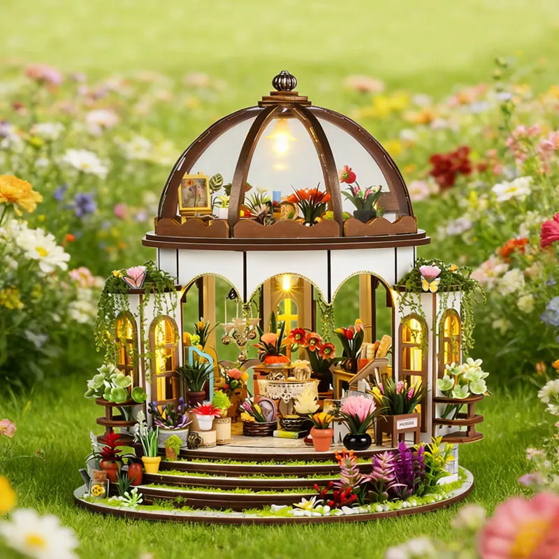 Набор для сборки миниатюрной деревянной теплицы-домика своими руками с LED-подсветкой, 3D-пазл, модель для творчества, подарок для детей и взрослых, украшение для дома
Набор для сборки миниатюрной деревянной теплицы-домика своими руками с LED-подсветкой, 3D-пазл, модель для творчества, подарок для детей и взрослых, украшение для дома