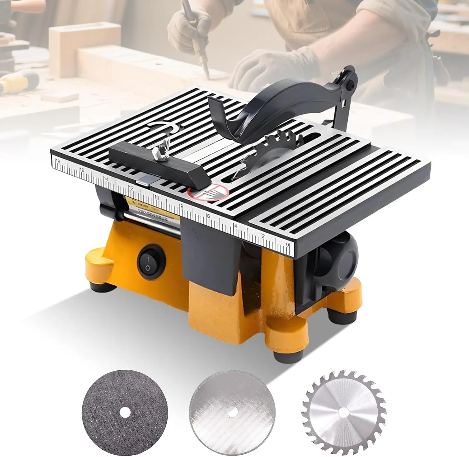 Mini Portable Electric Table Saw with 3 Blades for Wood, Metal, Tile DIY Crafts
Mini Portable Electric Table Saw with 3 Blades for Wood, Metal, Tile DIY Crafts