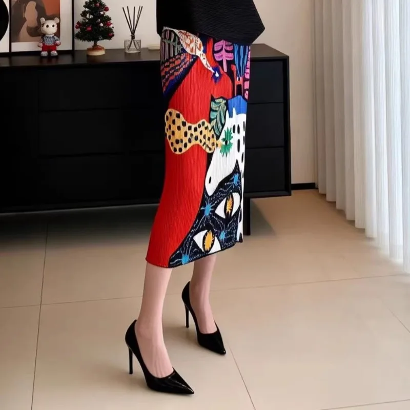 Miyake Pleated Skirt Plisse 2026 Spring/Summer New Abstract Art Fold Jupe Geometric Animal Graffiti Pleats Skirt Women Clothing
Miyake Pleated Skirt Plisse 2026 Spring/Summer New Abstract Art Fold Jupe Geometric Animal Graffiti Pleats Skirt Women Clothing
