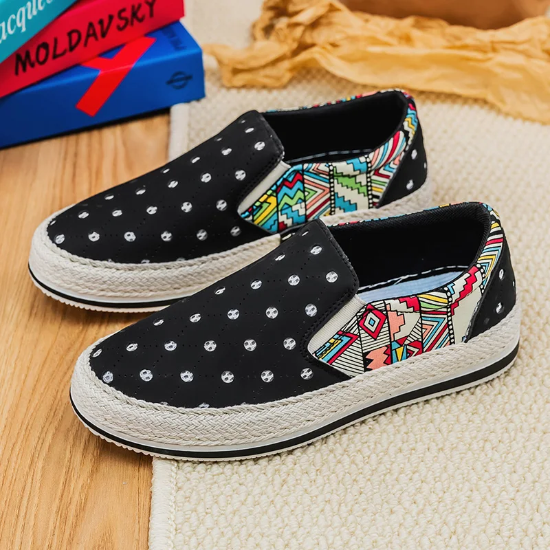Trendy Print Casual Shoes Man Espadrille Comfort Slip-On Men's Fisherman Shoes Low-Top Lazy Shoes Men Loafers sapatos masculinos
Trendy Print Casual Shoes Man Espadrille Comfort Slip-On Men's Fisherman Shoes Low-Top Lazy Shoes Men Loafers sapatos masculinos