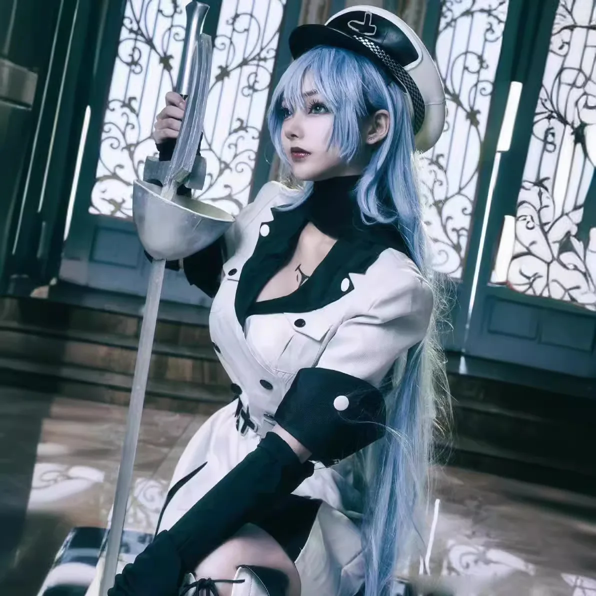 Red Eye Cosplay Red-Eyed Demon Slaying Eris Cosplay Uniform Full Set Women's Cosplay Costume Halloween 
Red Eye Cosplay Red-Eyed Demon Slaying Eris Cosplay Uniform Full Set Women's Cosplay Costume Halloween