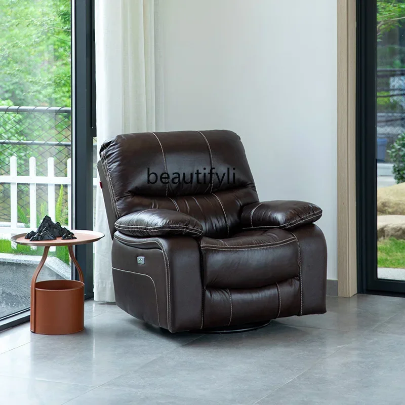 C First Class Space Capsule Leather Sofa Living Room Small Apartment Light Luxury Modern First Layer Cowhide Boss Swivel Chair
C First Class Space Capsule Leather Sofa Living Room Small Apartment Light Luxury Modern First Layer Cowhide Boss Swivel Chair