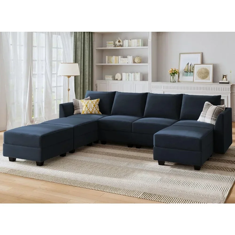 Modular Sectional Sofa Velvet U Shaped Couch with Ottomans Convertible Sectional Couch 7 Seater Sofa with Storage Seat
Modular Sectional Sofa Velvet U Shaped Couch with Ottomans Convertible Sectional Couch 7 Seater Sofa with Storage Seat