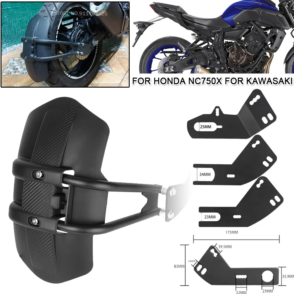Rear Fender With Adapt Bracket Universal For Yamaha MT09 MT07 Tracer 900 700 For Honda NC750X For Kawasaki Z900 Splash Mudguard
Rear Fender With Adapt Bracket Universal For Yamaha MT09 MT07 Tracer 900 700 For Honda NC750X For Kawasaki Z900 Splash Mudguard