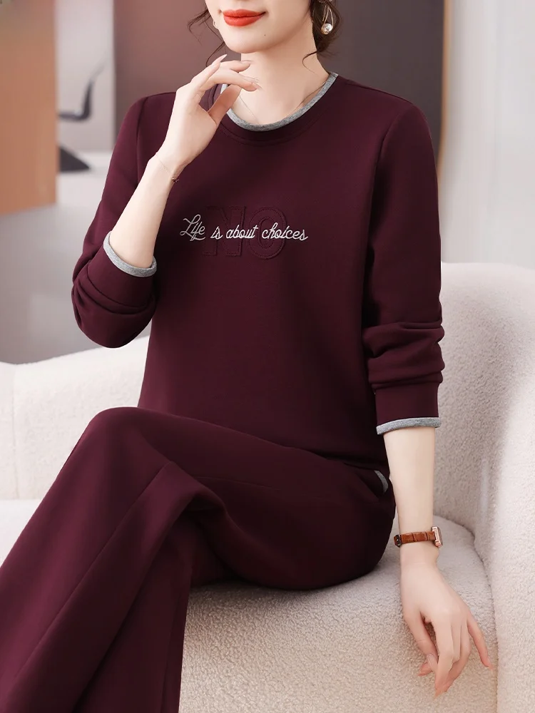 Spring Faion Mommy round Ne Sweatirt Casual Two-Piece Set Women's Mid-Aged And ly Spring Sports Suit
Spring Faion Mommy round Ne Sweatirt Casual Two-Piece Set Women's Mid-Aged And ly Spring Sports Suit