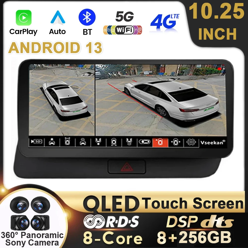 Автомобильный радиоприемник 10,25 дюйма, беспроводной Carplay Android 13 для Audi Q5 2009 -2017 HD QLED RHD, автомобильные видеоплееры, GPS-навигация, Bluetooth
Автомобильный радиоприемник 10,25 дюйма, беспроводной Carplay Android 13 для Audi Q5 2009 -2017 HD QLED RHD, автомобильные видеоплееры, GPS-навигация, Bluetooth