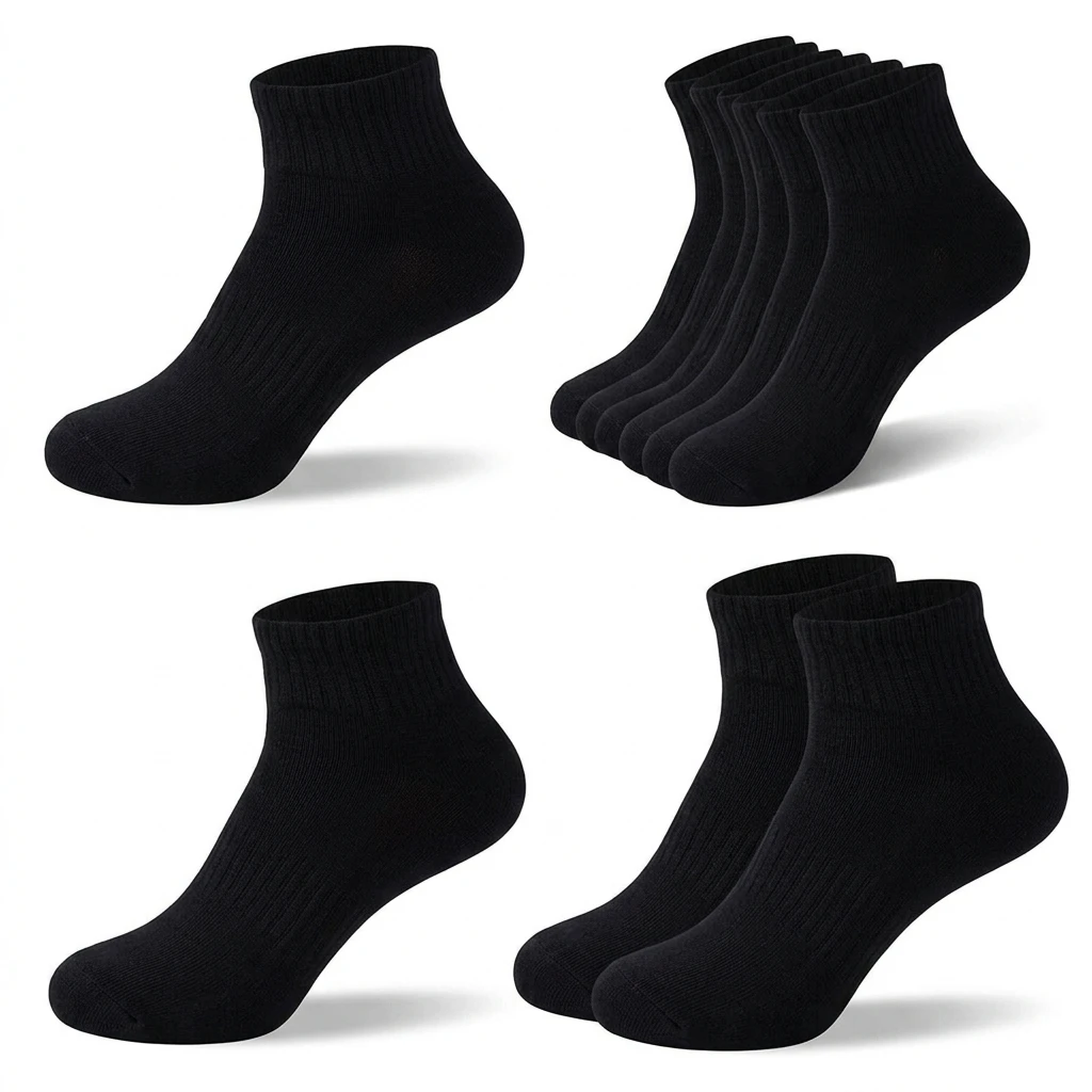 5pcs Men Mid-Calf Socks, Thin Polyester White Black Casual Socks, Breathable Lightweight Crew Socks for Daily Wear
5pcs Men Mid-Calf Socks, Thin Polyester White Black Casual Socks, Breathable Lightweight Crew Socks for Daily Wear
