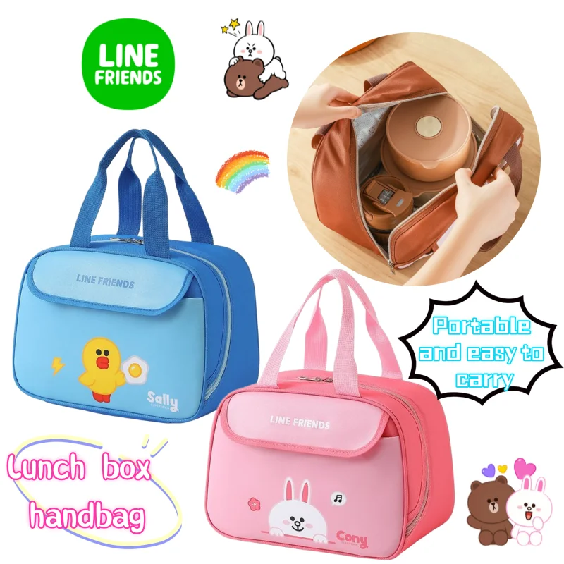 New Line friends Brown Cony Sally Lunch Box Handbag Cartoon Cute Office worker Portable Thermal Insulation Thickened Lunch Bag
New Line friends Brown Cony Sally Lunch Box Handbag Cartoon Cute Office worker Portable Thermal Insulation Thickened Lunch Bag