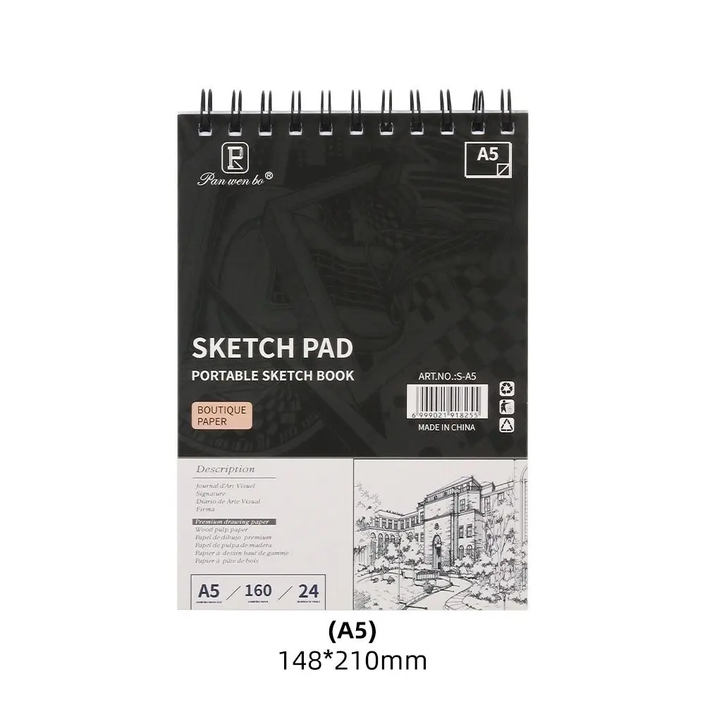 Professional A3/A4/A5 Coil Sketchbook 24 Sheets Eco-Friendly Thick Drawing Paper Acid Free Spiral Bound Artist Sketch Pad Sketch
Professional A3/A4/A5 Coil Sketchbook 24 Sheets Eco-Friendly Thick Drawing Paper Acid Free Spiral Bound Artist Sketch Pad Sketch