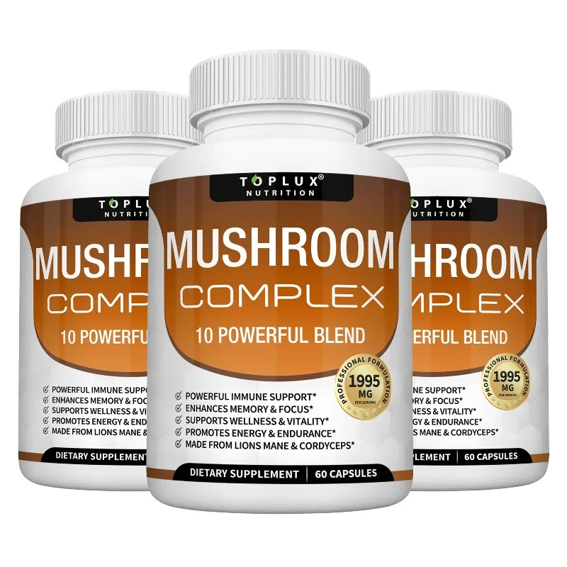 Mushroom Complex - Promotes Brain Health, Boosts Immune Function, and Helps Enhance Memory and Concentration
Mushroom Complex - Promotes Brain Health, Boosts Immune Function, and Helps Enhance Memory and Concentration