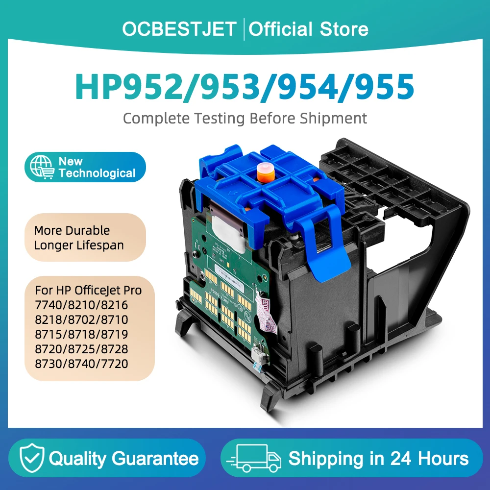 Новая печатающая головка для HP 952 953 954 955 для принтеров HP OfficeJet 7720 7730 7740 8710 8715 8720 8730 8740 8210 8216 8725
Новая печатающая головка для HP 952 953 954 955 для принтеров HP OfficeJet 7720 7730 7740 8710 8715 8720 8730 8740 8210 8216 8725