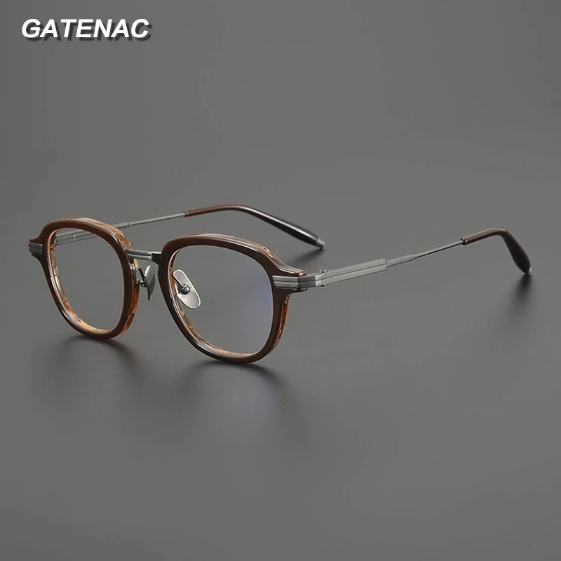 Gatenac Vintage Quality Pure Titanium Glasses Frame Men Handmade Eyeglasses Frame Women Korea Luxury Brand Designer Eyewear
Gatenac Vintage Quality Pure Titanium Glasses Frame Men Handmade Eyeglasses Frame Women Korea Luxury Brand Designer Eyewear