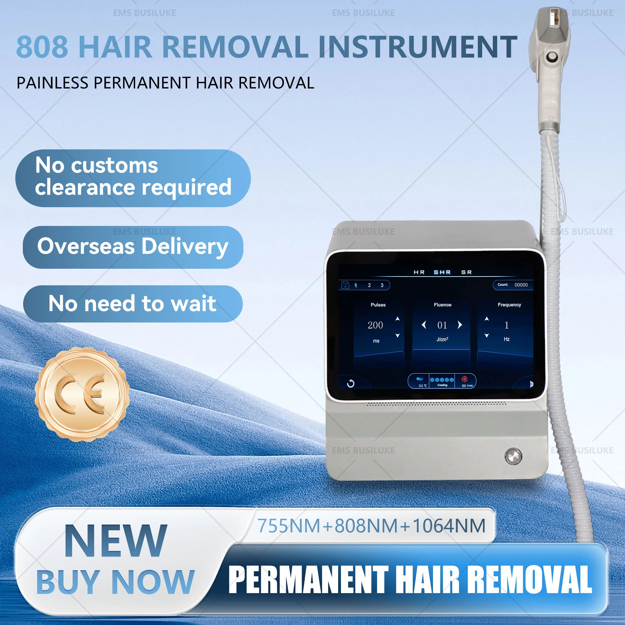 4000W 808 Alexandrite Hair Removal Laser Diode Machine lce Platinum Body FaceUnderarm Cooling Head Permanent Painless Epilator
4000W 808 Alexandrite Hair Removal Laser Diode Machine lce Platinum Body FaceUnderarm Cooling Head Permanent Painless Epilator