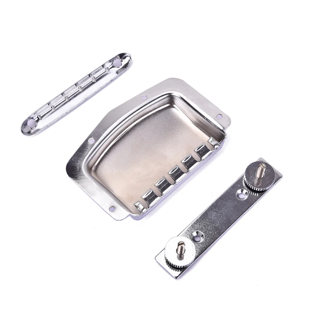 1 Piece Electric Guitar Bridge Kit with Cover Adjustable Roller Saddle Tailpiece Set for DIY Replacement Parts Silver
1 Piece Electric Guitar Bridge Kit with Cover Adjustable Roller Saddle Tailpiece Set for DIY Replacement Parts Silver