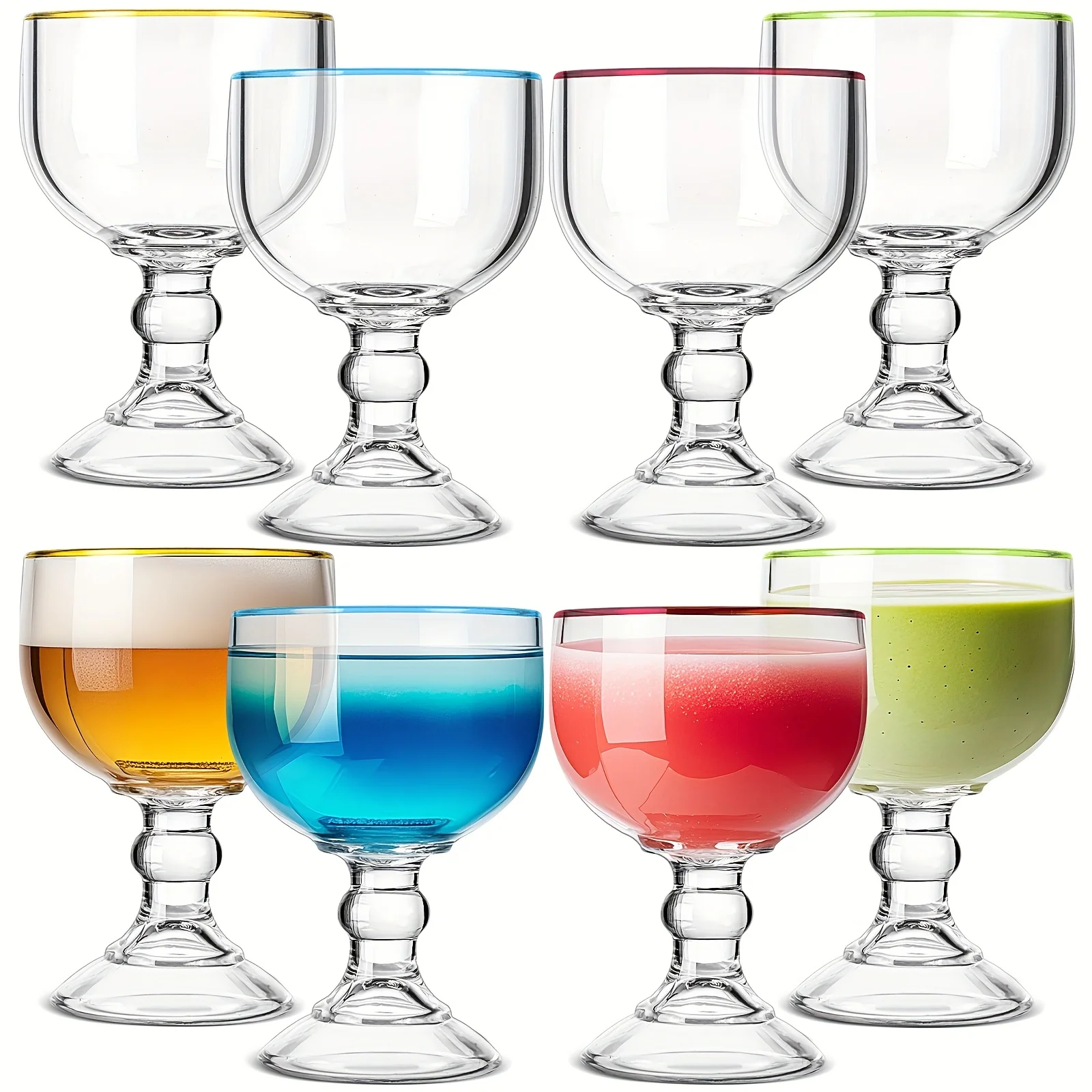 8pcs 21.5oz Margarita Schooner Glasses Bulk Extra Large Claw Shaped Shrimp Glasses Big Goblet Style Schooner for Cocktail, Coronaritas, Margaritas (Colorful)
8pcs 21.5oz Margarita Schooner Glasses Bulk Extra Large Claw Shaped Shrimp Glasses Big Goblet Style Schooner for Cocktail, Coronaritas, Margaritas (Colorful)