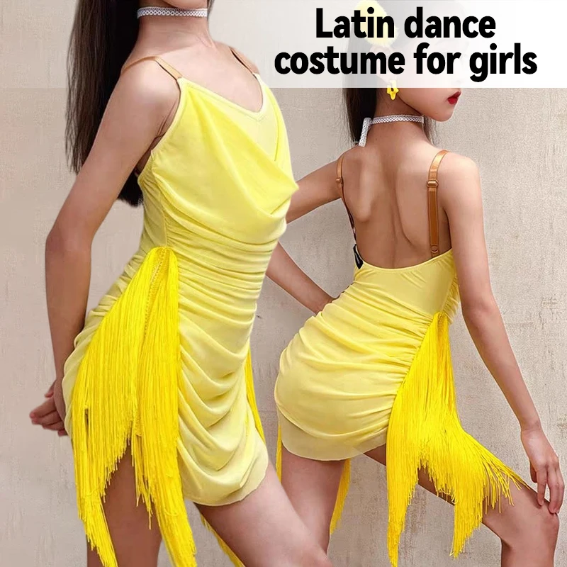 Girls Latin Dance Costume Rumba Tango Samba Salsa Latin Practice Dance Dress Kids Competition Ballroom Stage Performance
Girls Latin Dance Costume Rumba Tango Samba Salsa Latin Practice Dance Dress Kids Competition Ballroom Stage Performance