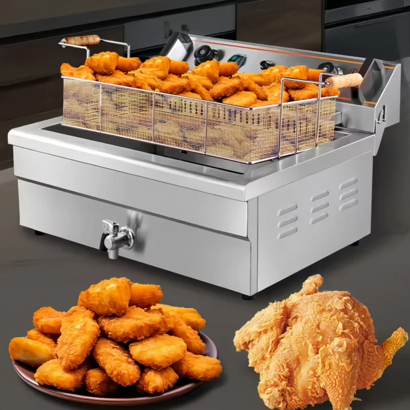 Commercial 20 Litres Deep Fryer Fritters Large Capacity Tornado Potato Deep Fryer / Electric Deep Fryer Industrial
Commercial 20 Litres Deep Fryer Fritters Large Capacity Tornado Potato Deep Fryer / Electric Deep Fryer Industrial