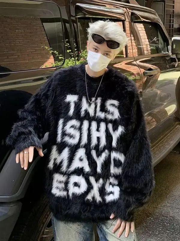 American Retro Letter Mink Fur Lazy Sle Couple Sweaters Men's Casual Loose Knitted Outerwear Trendy Brand Long Sve round...
American Retro Letter Mink Fur Lazy Sle Couple Sweaters Men's Casual Loose Knitted Outerwear Trendy Brand Long Sve round...