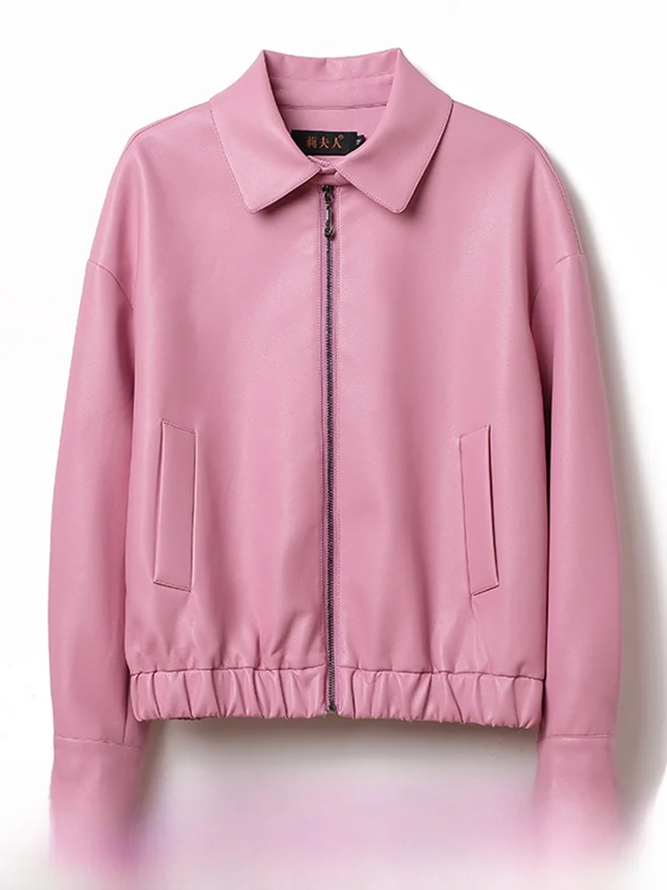 Женская кожаная куртка Ning из натуральной овчины, новая весенняя коллекция 2025, свободная повседневная мотоциклетная куртка
Женская кожаная куртка Ning из натуральной овчины, новая весенняя коллекция 2025, свободная повседневная мотоциклетная куртка