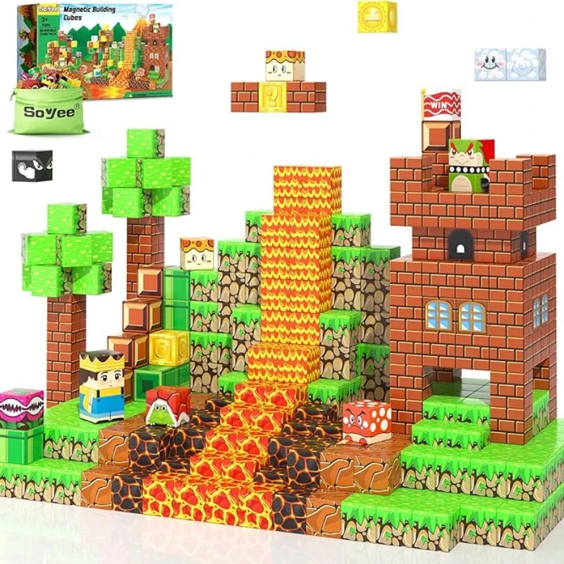 60PCS Magnetic Building Blocks Cubes Stacking Construction Toy Kids DIY Educational STEM Playset Boys Girls 3+
60PCS Magnetic Building Blocks Cubes Stacking Construction Toy Kids DIY Educational STEM Playset Boys Girls 3+