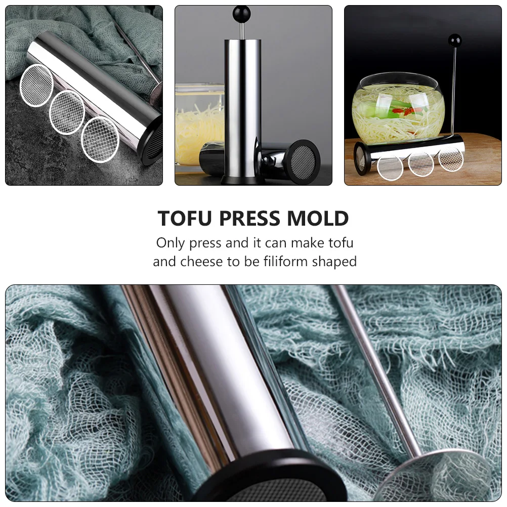 1Set Tofu Cutter Mold Stainless Steel Multifunctional Kitchen Tool for Shredding Cheese Tofu and Chrysanthemum Shapes
1Set Tofu Cutter Mold Stainless Steel Multifunctional Kitchen Tool for Shredding Cheese Tofu and Chrysanthemum Shapes
