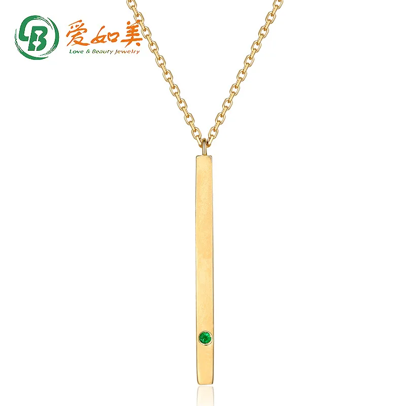14k Gold Necklace Women's Geometric Jewelry Long Emerald Light Luxury Rectangular K Gold Pendant Collarbone
14k Gold Necklace Women's Geometric Jewelry Long Emerald Light Luxury Rectangular K Gold Pendant Collarbone