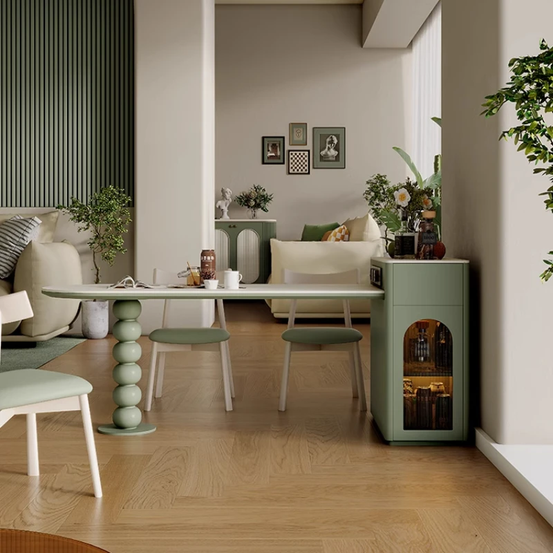 Island table integrated retractable small household simple guide table cream wind solid wood rock board dining table
Island table integrated retractable small household simple guide table cream wind solid wood rock board dining table