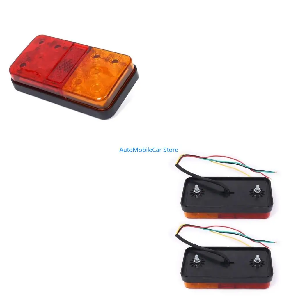 G8TE 1 Pair 12V 10 LED Turn Brake Running Tail Stop Light LED Trailer Tail Light Shockproof Amber Red Taillight Lamps
G8TE 1 Pair 12V 10 LED Turn Brake Running Tail Stop Light LED Trailer Tail Light Shockproof Amber Red Taillight Lamps