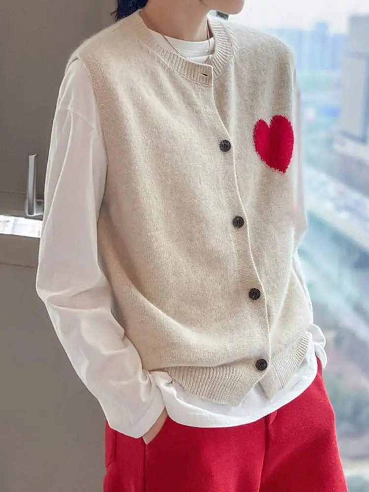 2023 весна осень новый Sle 00 чистая шерсть вязаный кардиган жилет женский универсальный Svel круглый Ne кисточка любовь узор
2023 весна осень новый Sle 00 чистая шерсть вязаный кардиган жилет женский универсальный Svel круглый Ne кисточка любовь узор