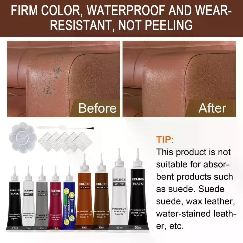 20ml Natural Leather Filler Repair Compound Auto Leather Restoring Paste Paintable Restoration Cream For Tears Crack Burns Holes
20ml Natural Leather Filler Repair Compound Auto Leather Restoring Paste Paintable Restoration Cream For Tears Crack Burns Holes