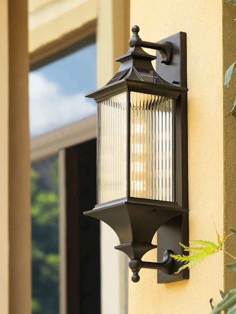 Outdoor wall lamp Solar courtyard Waterproof induction Outdoor garden Villa terrace Gate wall 
Outdoor wall lamp Solar courtyard Waterproof induction Outdoor garden Villa terrace Gate wall