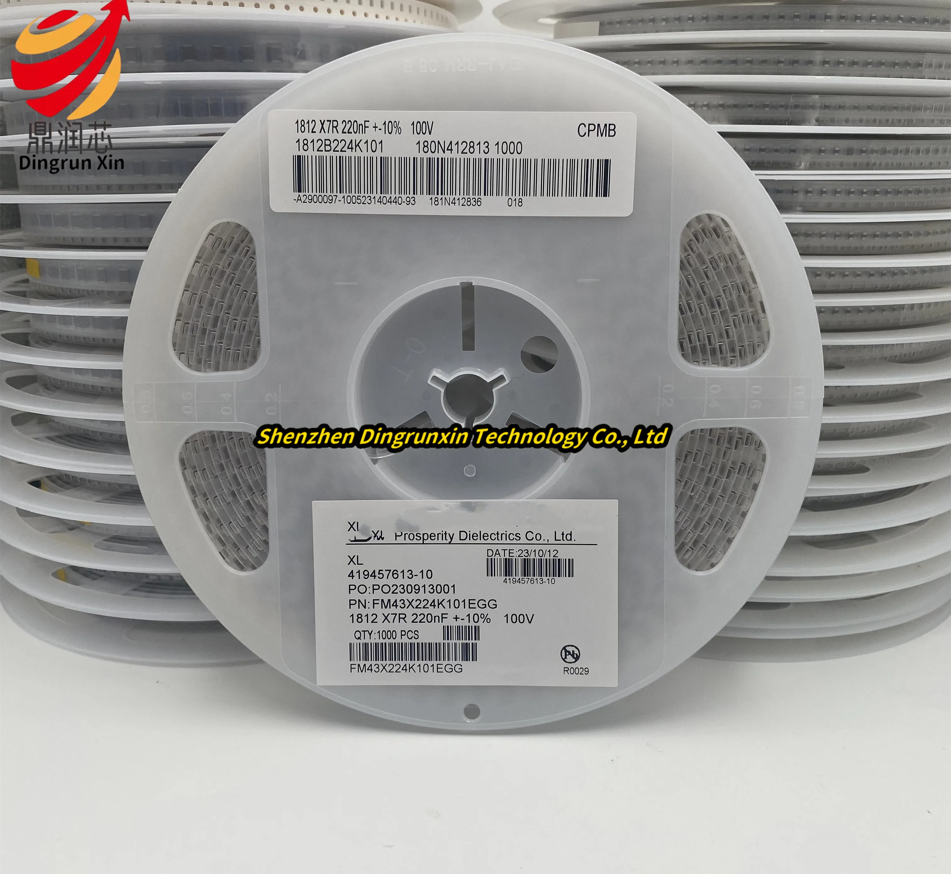 Конденсатор поверхностного монтажа 1812 220нФ 224К 50В 100В 250В X7R 10% 4532 высоковольтный 1К/диск
Конденсатор поверхностного монтажа 1812 220нФ 224К 50В 100В 250В X7R 10% 4532 высоковольтный 1К/диск