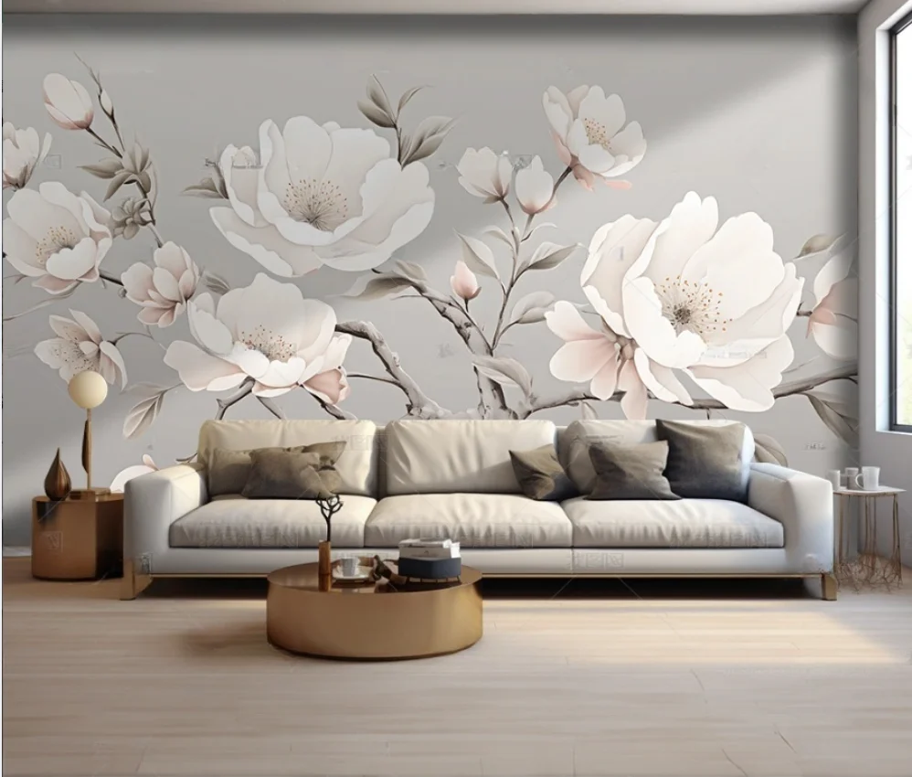 Custom wallpaper photo New Chinese style flowers birds and flowers Self adhesive wallpaper TV background wall decoration murals
Custom wallpaper photo New Chinese style flowers birds and flowers Self adhesive wallpaper TV background wall decoration murals