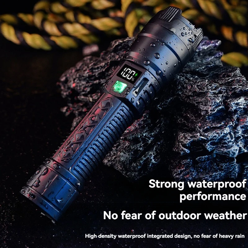 Portable Flashlight IPX4 Waterproof Rechargeable Flashlight With 3 Lighting Modes Ultra Long Battery Life Outdoor Long-Range sho
Portable Flashlight IPX4 Waterproof Rechargeable Flashlight With 3 Lighting Modes Ultra Long Battery Life Outdoor Long-Range sho