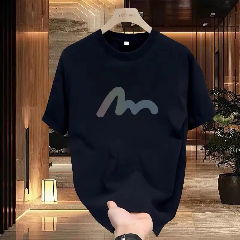 Summer New Men's Pure Cotton Round Neck Short Sleeve Casual Loose Large Size Youth Sports Top T-shirt Printing Trendy Brand
Summer New Men's Pure Cotton Round Neck Short Sleeve Casual Loose Large Size Youth Sports Top T-shirt Printing Trendy Brand