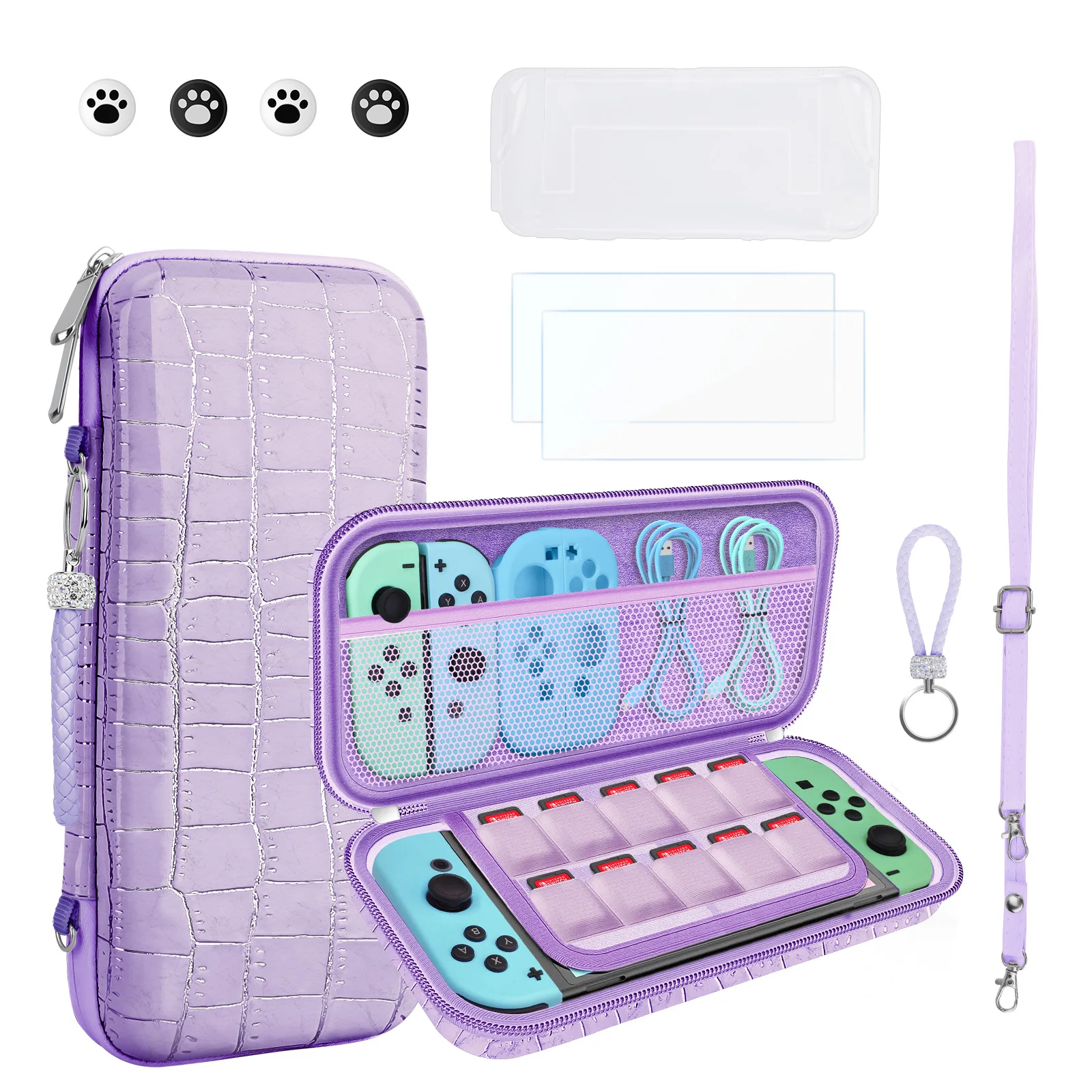 PU Leather Outdoor Carrier Bag For Switch OLED, Switch Case With Shoulder Strap, Cover Protect, Switch Accessories
PU Leather Outdoor Carrier Bag For Switch OLED, Switch Case With Shoulder Strap, Cover Protect, Switch Accessories