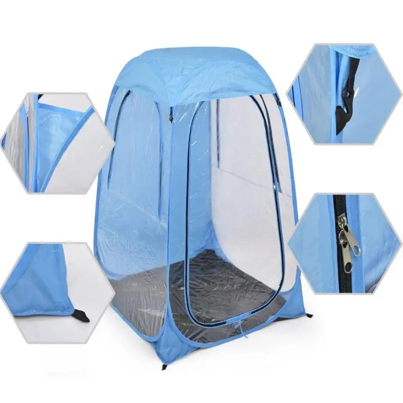 New Quick Open Outdoor Portable Fishing Camping Tent Single Rainproof Sports Watching PVC Transparent Tent
New Quick Open Outdoor Portable Fishing Camping Tent Single Rainproof Sports Watching PVC Transparent Tent