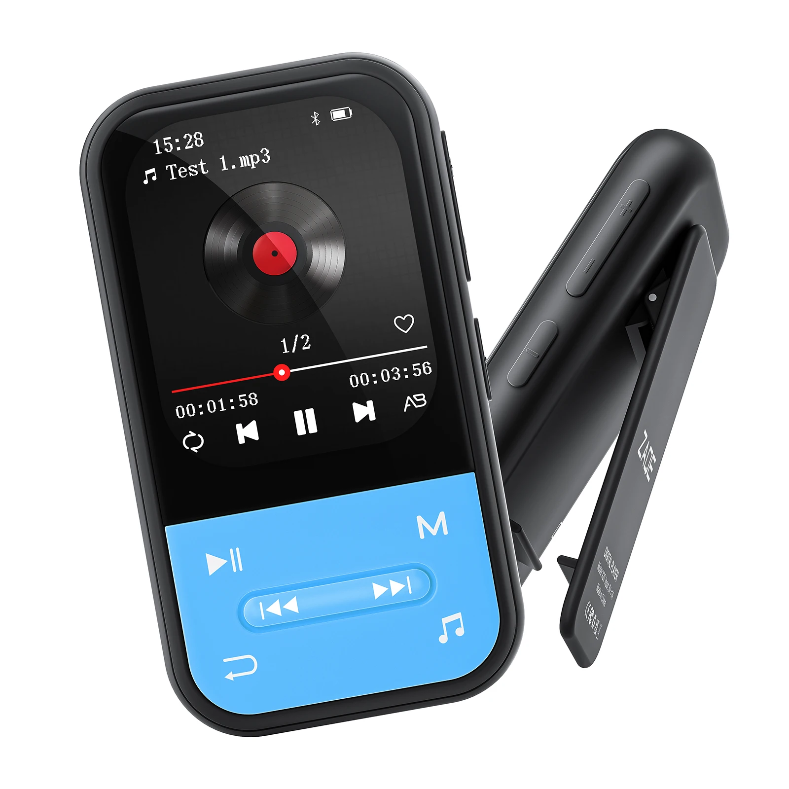 64GB Clip-on MP3 Player Bluetooth 5.3 Portable Music Player with FM Radio Recorder Pedometer for Sports
64GB Clip-on MP3 Player Bluetooth 5.3 Portable Music Player with FM Radio Recorder Pedometer for Sports