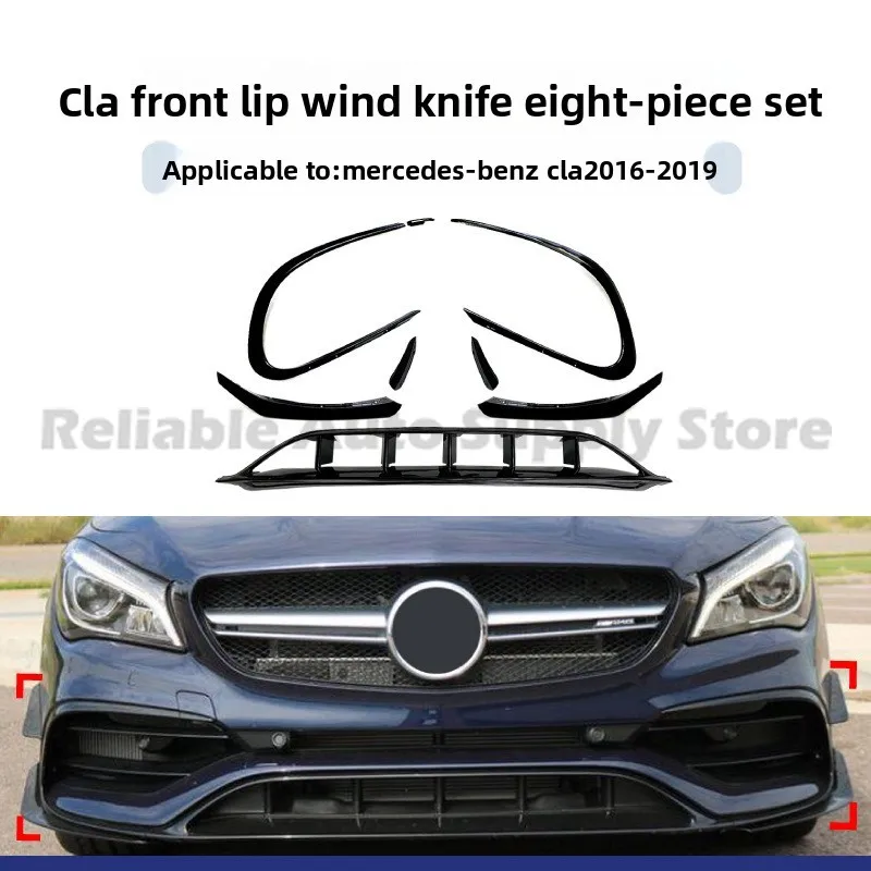 Front Bumper Lip Splitter for Mercedes CLA Class C117 CLA200 220 2016-19 8pcs Kit Stylish Upgrade Premium Quality
Front Bumper Lip Splitter for Mercedes CLA Class C117 CLA200 220 2016-19 8pcs Kit Stylish Upgrade Premium Quality