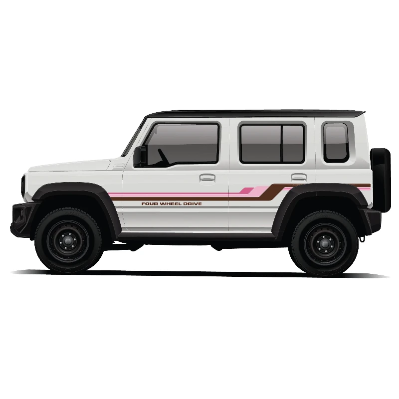 Car Vinyl stickers For Suzuki Jimny body exterior decoration customization fashionable sports decals
Car Vinyl stickers For Suzuki Jimny body exterior decoration customization fashionable sports decals