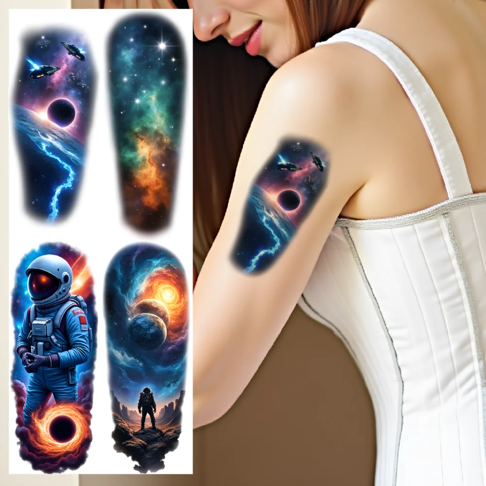 12pcs Temporary Tattoo Planet Waterproof Long-lasting Body Stickers Spaceship Galaxy Realistic Temporary Tattoos Space Scene For
12pcs Temporary Tattoo Planet Waterproof Long-lasting Body Stickers Spaceship Galaxy Realistic Temporary Tattoos Space Scene For