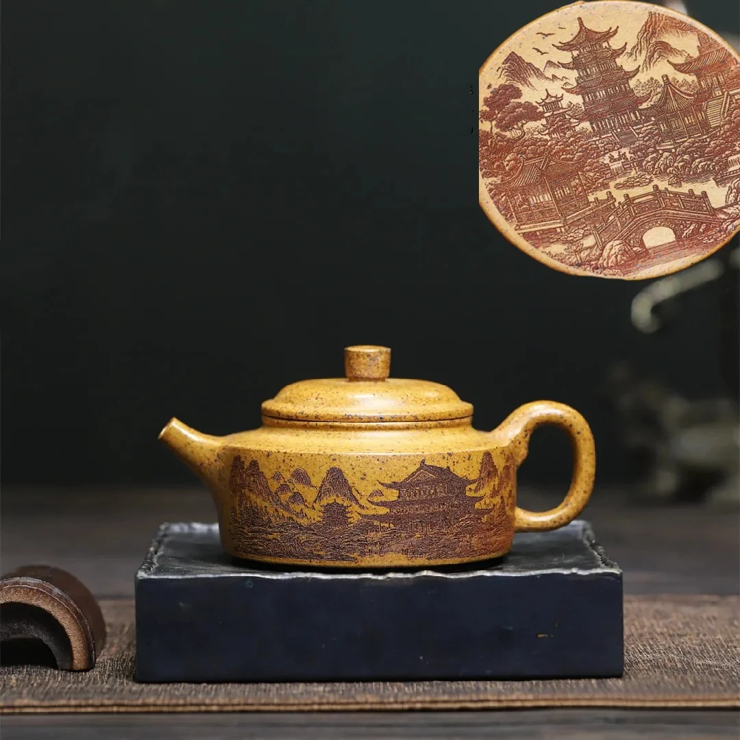 Chinese Yixing Purple Clay Teapot Tradition Handmade Tea Pot Beauty Tea Infuser Kettle Raw Ore Zisha Tea Set Teaware 220ml
Chinese Yixing Purple Clay Teapot Tradition Handmade Tea Pot Beauty Tea Infuser Kettle Raw Ore Zisha Tea Set Teaware 220ml
