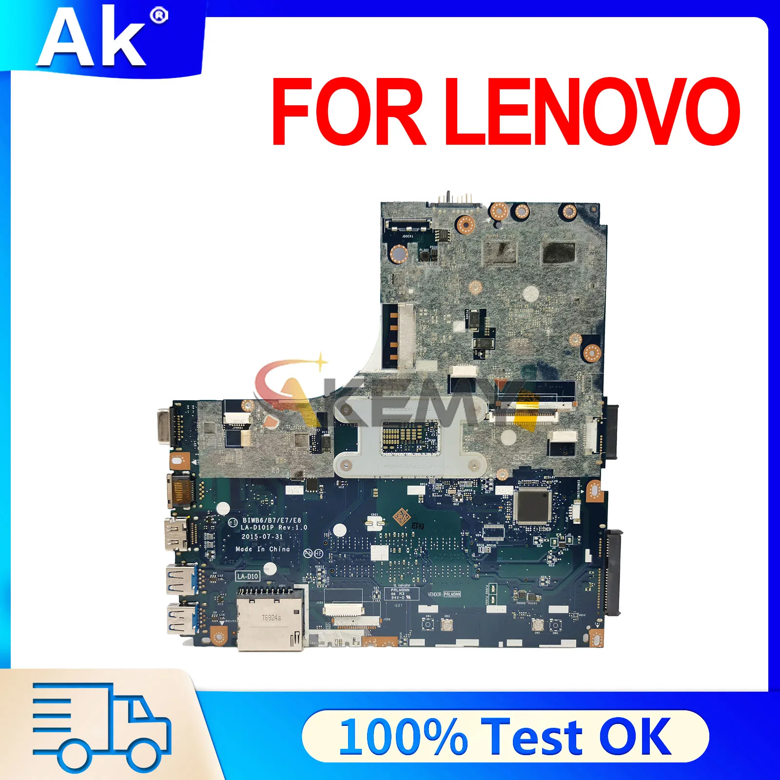 LA-D101P Mainboard For LENOVO Ideapad B41-80 E41-80 Laptop Motherboard i3 i5 i7 6th Gen V2G 100% Tested OK
LA-D101P Mainboard For LENOVO Ideapad B41-80 E41-80 Laptop Motherboard i3 i5 i7 6th Gen V2G 100% Tested OK