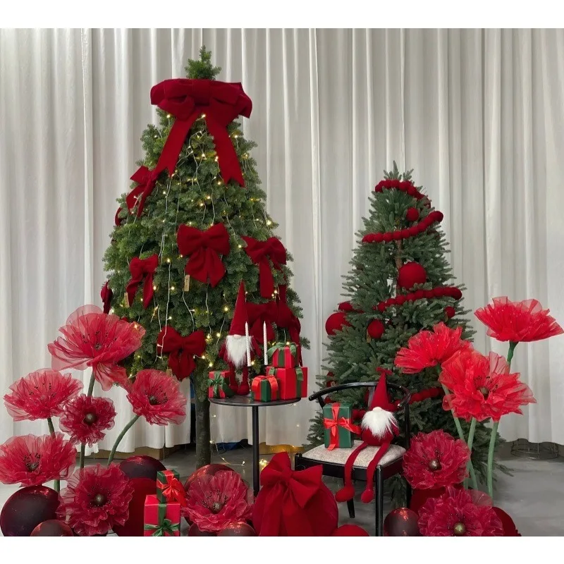 Custom flannel Christmas flowers Christmas tree bows Holiday decoration clock in point landscaping arrangement
Custom flannel Christmas flowers Christmas tree bows Holiday decoration clock in point landscaping arrangement