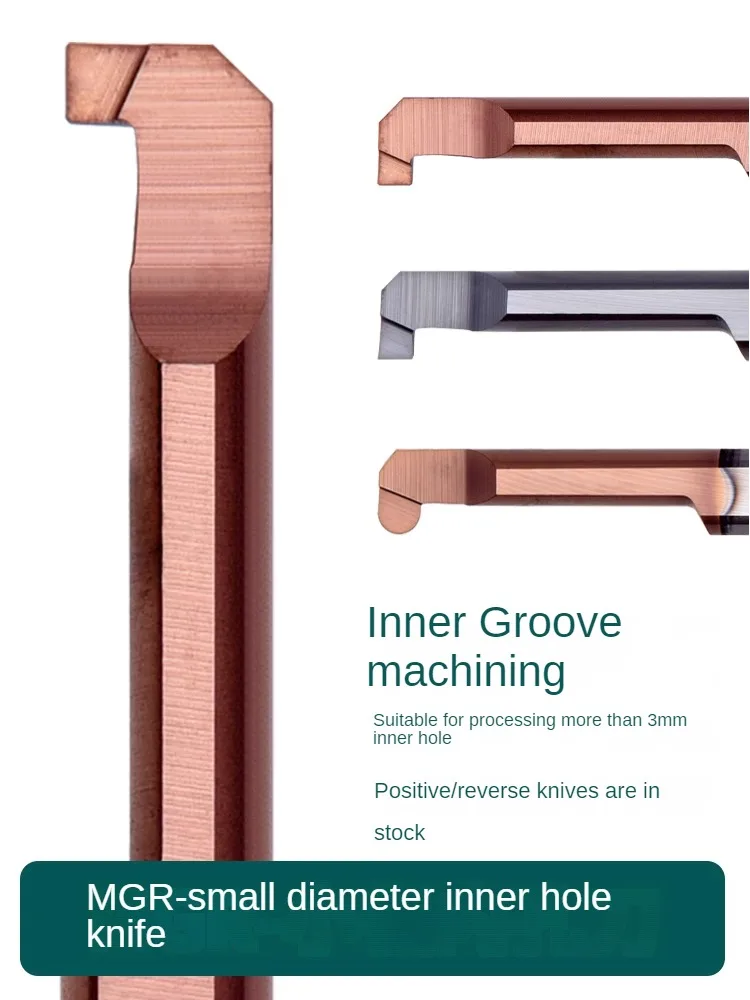 Small aperture inner groove cutter MGR groove width 0.5 1.0 1.5 2.0,Whole Hard Alloy coating Small path slotting MGR3B MGR4B 5B
Small aperture inner groove cutter MGR groove width 0.5 1.0 1.5 2.0,Whole Hard Alloy coating Small path slotting MGR3B MGR4B 5B
