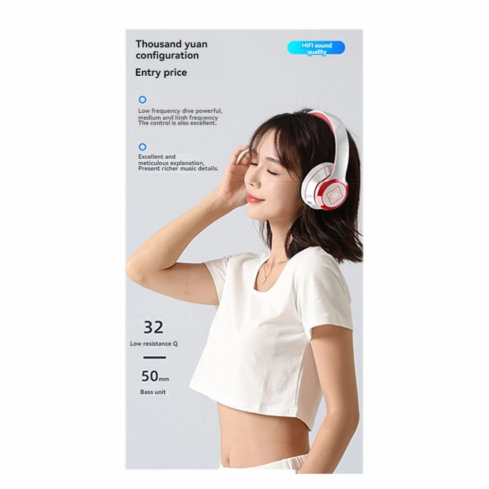 Wireless Bluetooth V5.2 Headphones ENC Noise Cancelling Earbuds Foldable Adjustable Teen Headphones
Wireless Bluetooth V5.2 Headphones ENC Noise Cancelling Earbuds Foldable Adjustable Teen Headphones